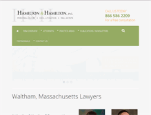 Tablet Screenshot of hamiltonlawpartners.com